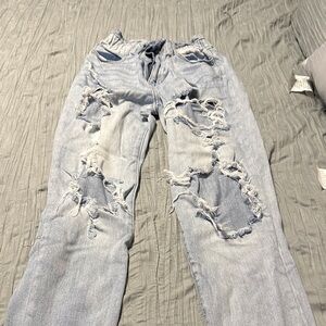 KanCan Light Blue Distressed Boyfriend Jeans